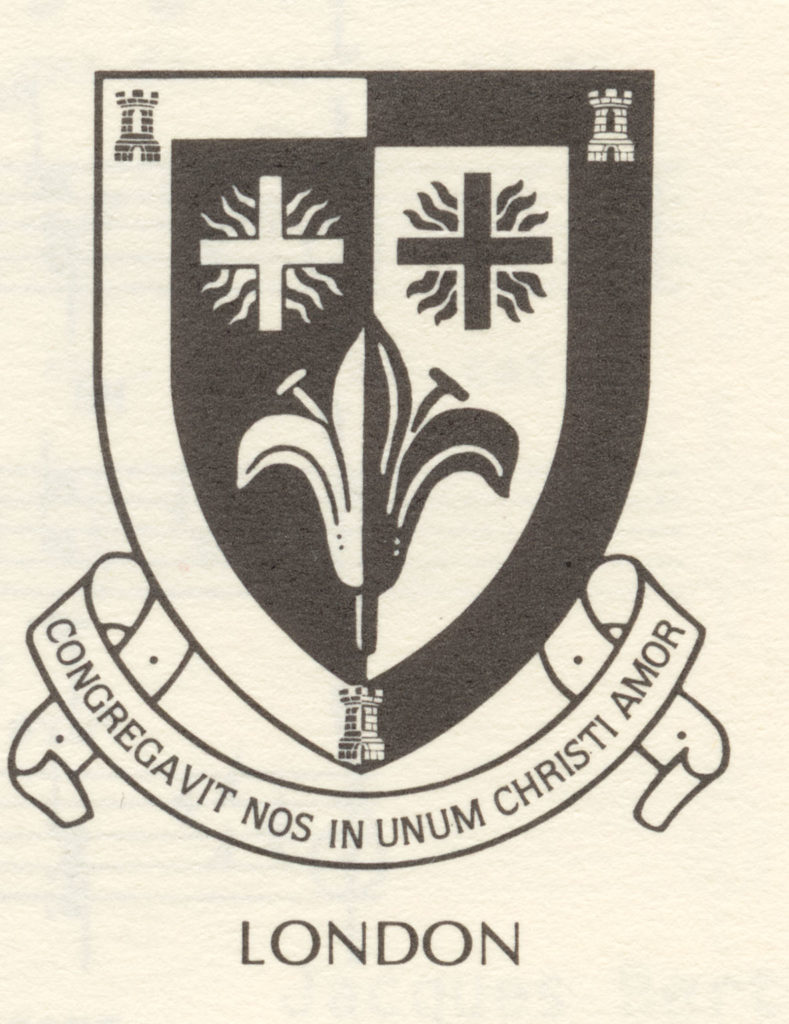 The crest of the London congregation.